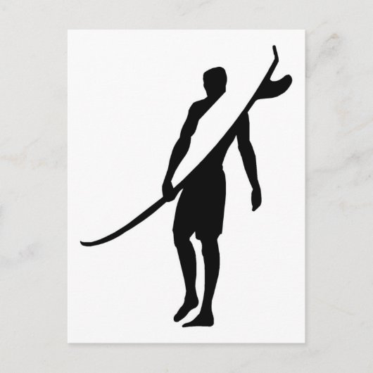 Surfer1 Postkarte (Vorderseite)