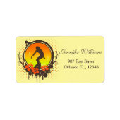 Surfer Adressaufkleber (Vorne)