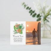 Surfer Adventure Abschluss Vielen Dank Foto Postkarte (Stehend Vorderseite)