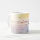 Surfer am Strand Kaffeetasse (Vorderseite Links)