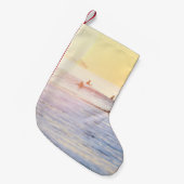 Surfer am Strand Kleiner Weihnachtsstrumpf (Vorderansicht (hängend))