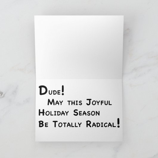 Surfer Angel Feiertagskarte (Innenseite)