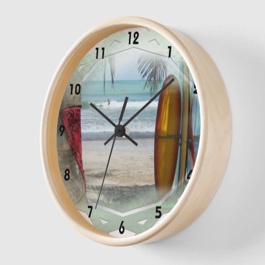Surfer Art Uhr (Winkel)