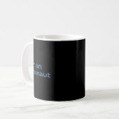 Surfer Astronaut Retro Space Wave Lustig Kosmisch Kaffeetasse (Vorderseite Links)