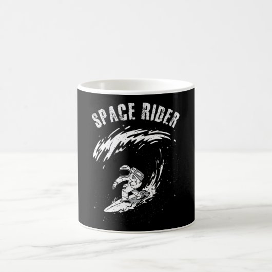 Surfer Astronaut Weltraumfahrer Kaffeetasse (Mittel)