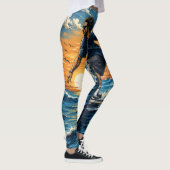 Surfer auf den Wellen  Leggings (Rechts)