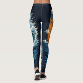 Surfer auf den Wellen  Leggings (Rückseite)