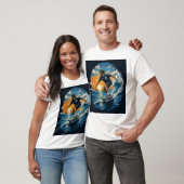 Surfer auf den Wellen T-Shirt (Unisex)