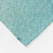 Surfer aus der Luft, klare Ozeane. Fleecedecke (Ecke)