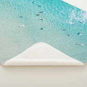 Surfer aus der Luft, klare Ozeane. Sherpadecke (3/4)