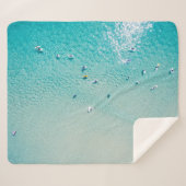 Surfer aus der Luft, klare Ozeane. Sherpadecke (Vorderseite (Horizontal))