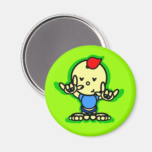 SURFER BABY Magnet (Vorderseite/Rückseite)