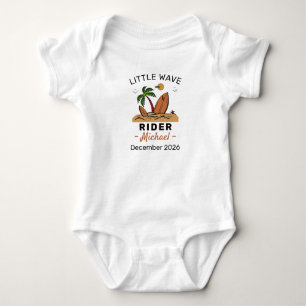 Surfer-Baby-Party: Little Wave Rider - Surfen Baby Strampler