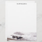Surfer Beach Personalisiert Letterhead (Vorne/Hinten)