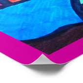 Surfer Beach Sunset Poster (Ecke)