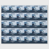 Surfer Beach Surfen Geschenkpapier (Flach)