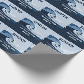Surfer Beach Surfen Geschenkpapier (Ecke)