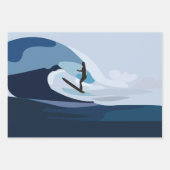 Surfer Beach Surfen Geschenkpapier Set (Vorderseite 2)