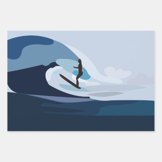Surfer Beach Surfen Geschenkpapier Set (Vorderseite)