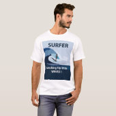 Surfer Beach Surfen T-Shirt (Vorne ganz)