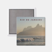 "Surfer bei Arpoador, Rio de Janeiro"-Magnet Magnet (Vorderseite/Rückseite)