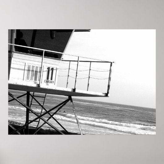 Surfer beobachten poster (Vorne)