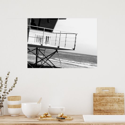 Surfer beobachten poster (Küche)