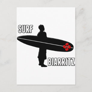 Surfer Biarritz Basque Postkarte
