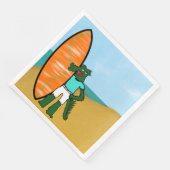 Surfer Birthday Serviette (Ecke)