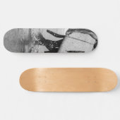 Surfer Black & White Vibes #4 #wall #art Skateboard (Horizontal)