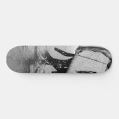 Surfer Black & White Vibes #4 #wall #art Skateboard (Horizontal)