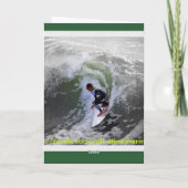 Surfer Boy Birthday Card Karte (Rückseite)