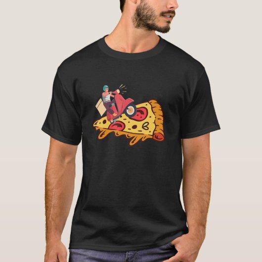 Surfer Boy Surfpizza Pizza Pizza Pizza Niedlich Pi T-Shirt (Vorderseite)