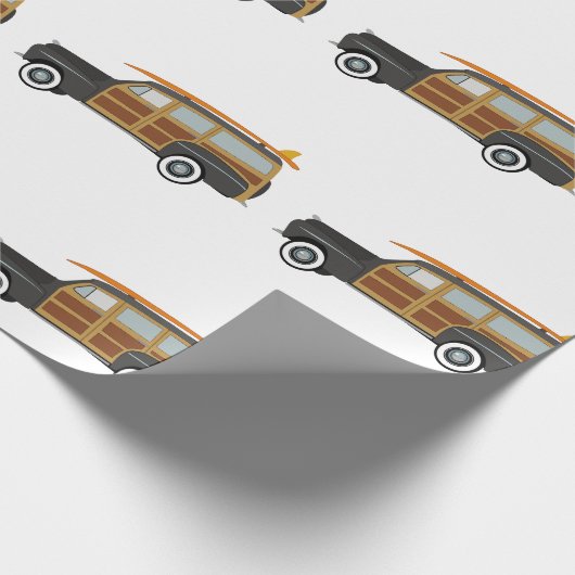 Surfer Car Geschenkpapier (Ecke)