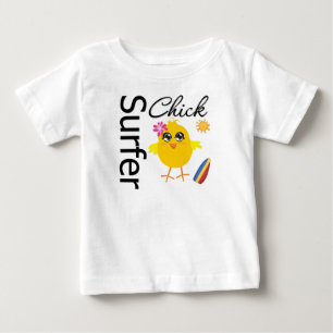 Surfer Chick Baby T-shirt