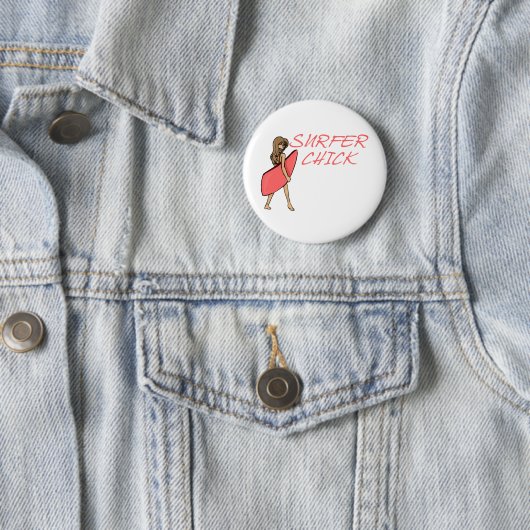 Surfer Chick Button (Beispiel)