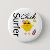 Surfer Chick Button (Vorderseite)