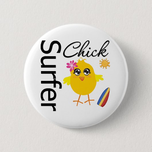 Surfer Chick Button (Vorderseite)