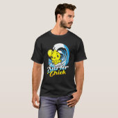 Surfer Chick Hühnchen Hen Wave Surfer Beach Surfen T-Shirt (Vorne ganz)