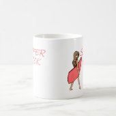 Surfer Chick Kaffeetasse (Mittel)