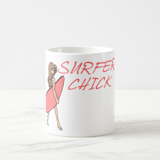 Surfer Chick Kaffeetasse (Mittel)
