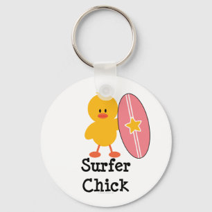 Surfer Chick Schlüsselanhänger