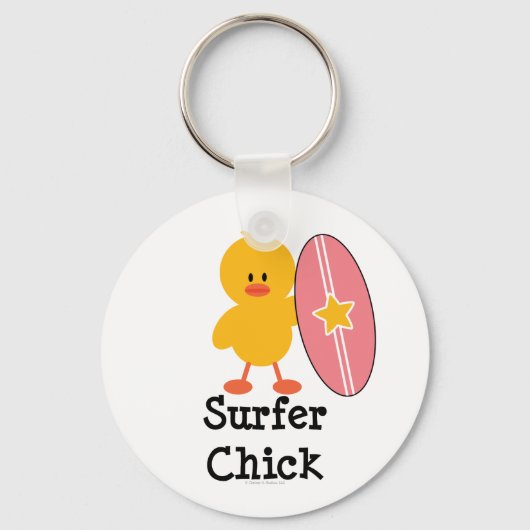 Surfer Chick Schlüsselanhänger (Vorderseite)