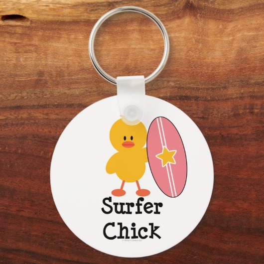 Surfer Chick Schlüsselanhänger (Vorderseite)