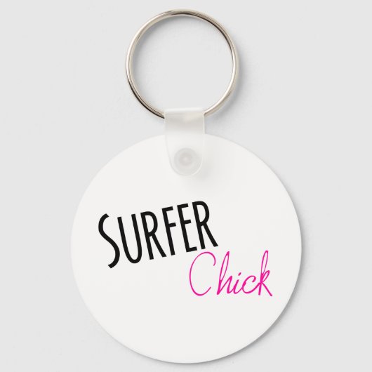 Surfer Chick Schlüsselanhänger (Vorderseite)