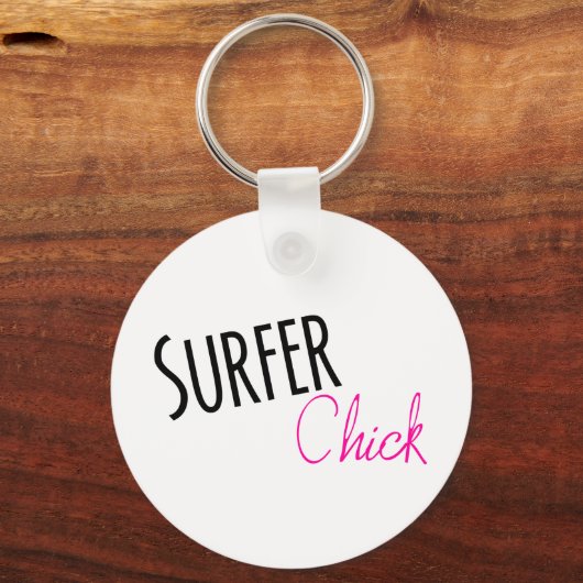Surfer Chick Schlüsselanhänger (Vorderseite)