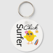 Surfer Chick Schlüsselanhänger (Vorderseite)