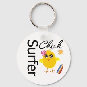 Surfer Chick Schlüsselanhänger