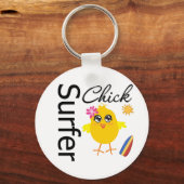 Surfer Chick Schlüsselanhänger (Vorderseite)