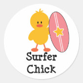 Surfer Chick Stickers (Vorderseite)